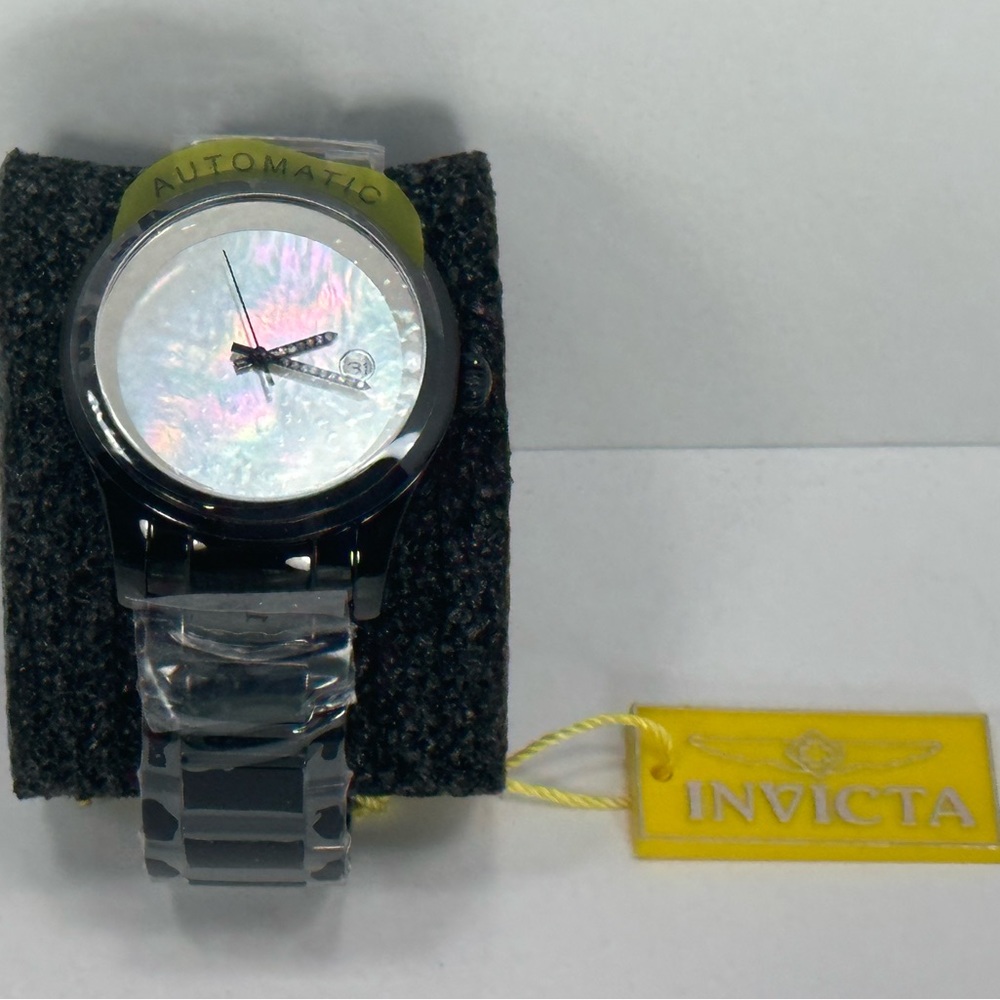 NWT - BLACK Invicta Pro Diver 43mm Ltd Ed Automatic Diamond Accent MOP Watch